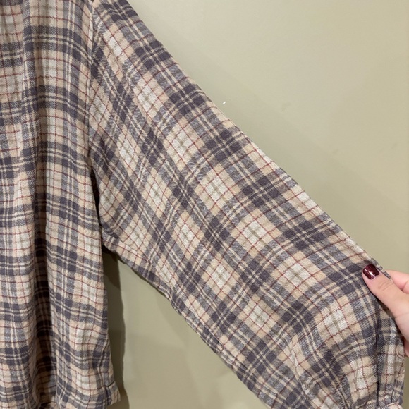 Free people northern bound plaid button top - Picture 5 of 6